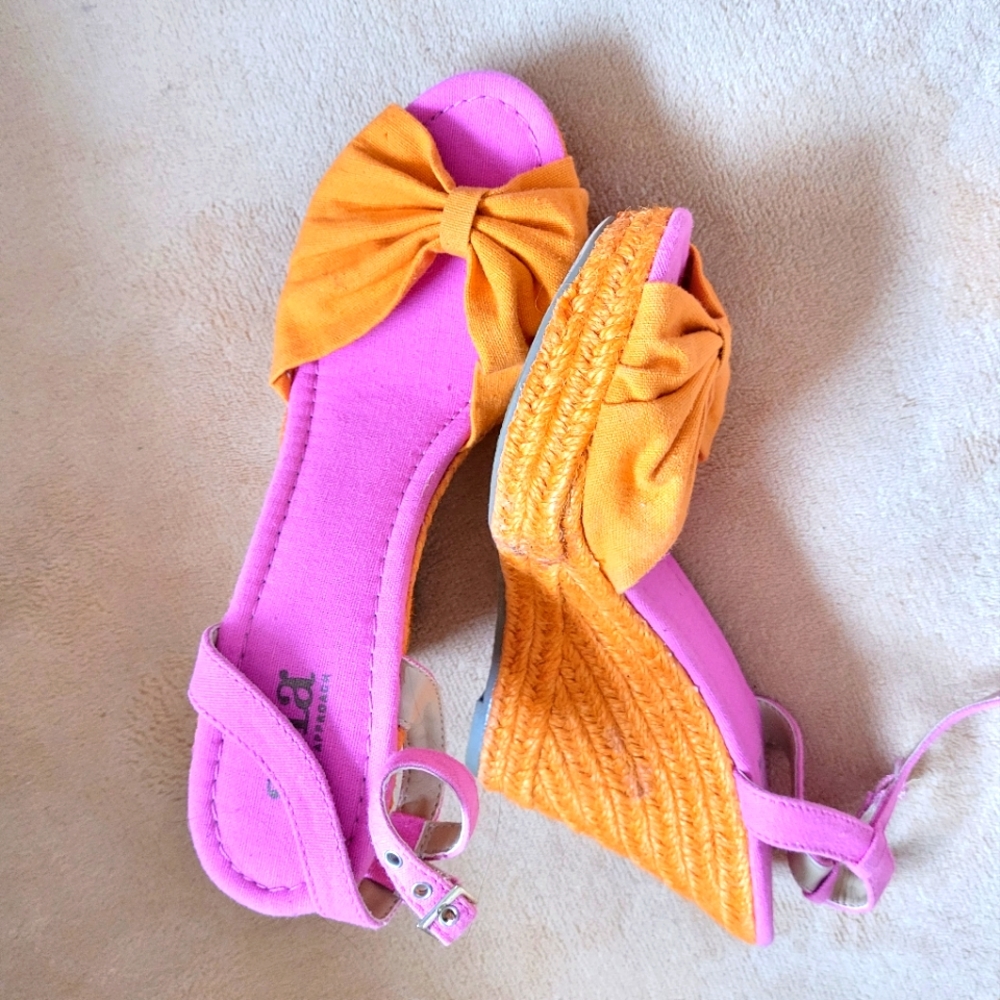 ANA SPRING SUMMER WEDGES SIZE 8 - Picture 2 of 9